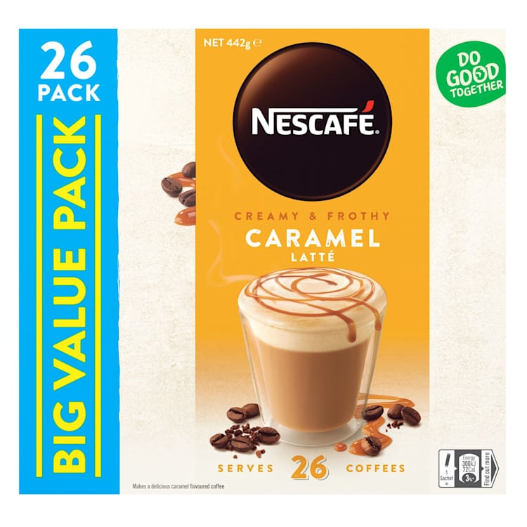 Nescafe Coffee Sachets Caramel Latte