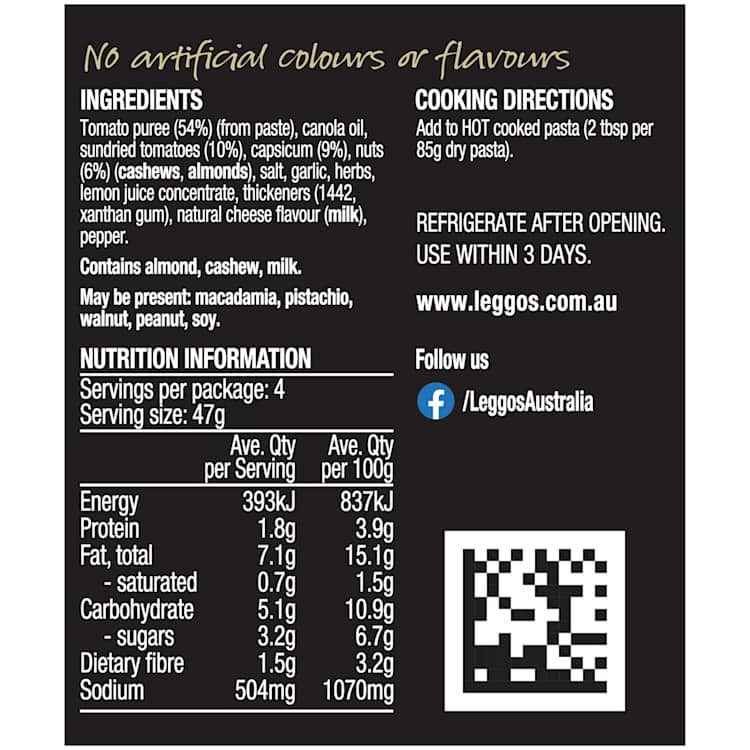 Leggo's Pesto Sundried Tomato