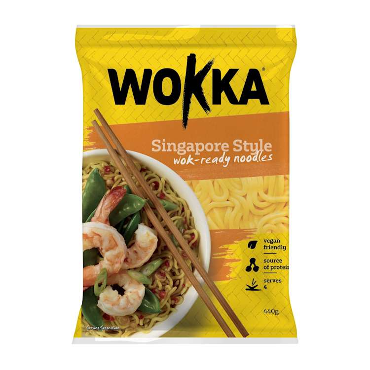 Wokka Singapore Style Wok-Ready Noodles