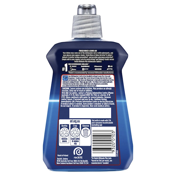 Finish Dishwashing Rinse Aid Liquid Regular