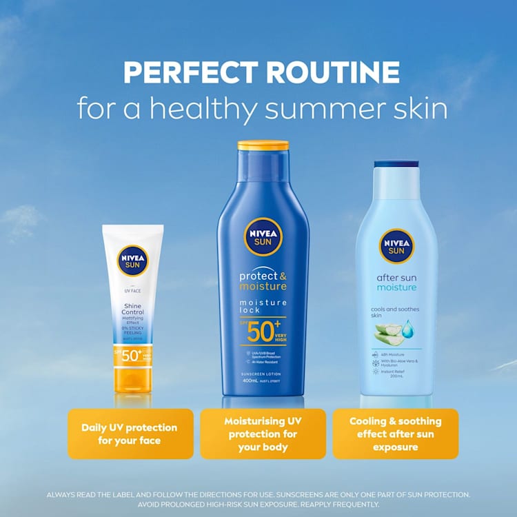 NIVEA Protect & Moisture Moisture Lock SPF50+ Sunscreen