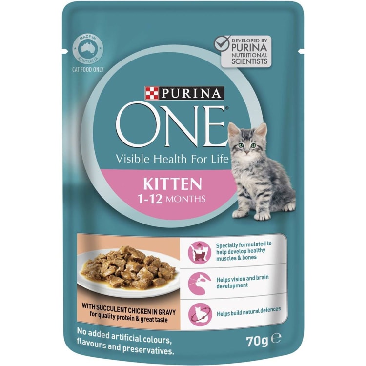 Purina One Wet Cat Food Pouch Kitten Chicken IGA Shop Online