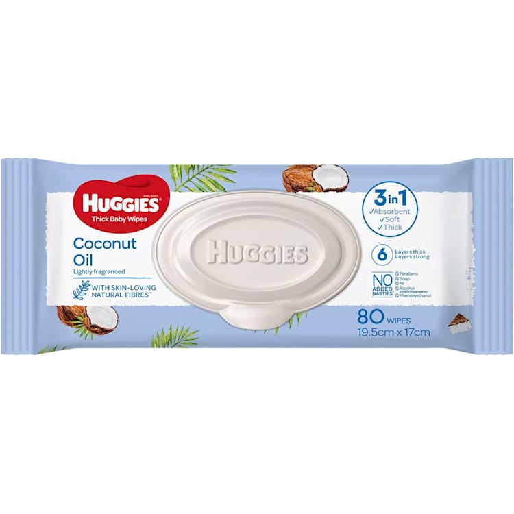 Huggies coconut wipes clearance