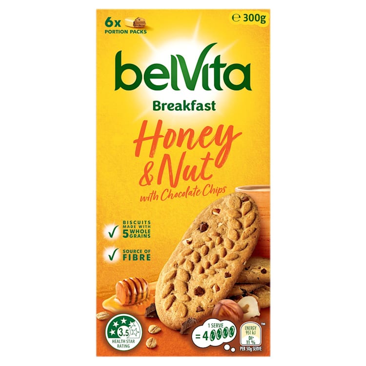 BelVita Breakfast Biscuits Honey & Nut