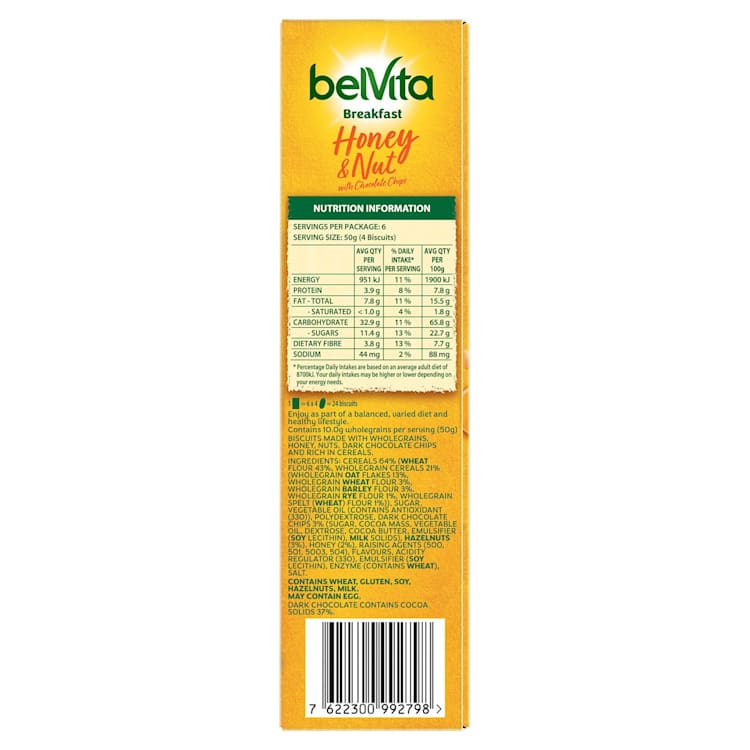 BelVita Breakfast Biscuits Honey & Nut