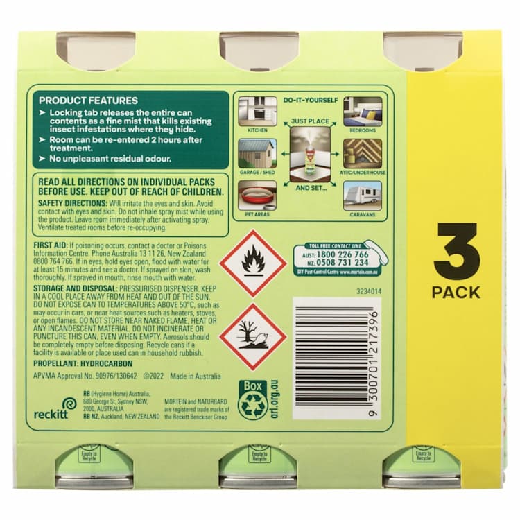 Mortein Naturgard Insecticides Control Bomb