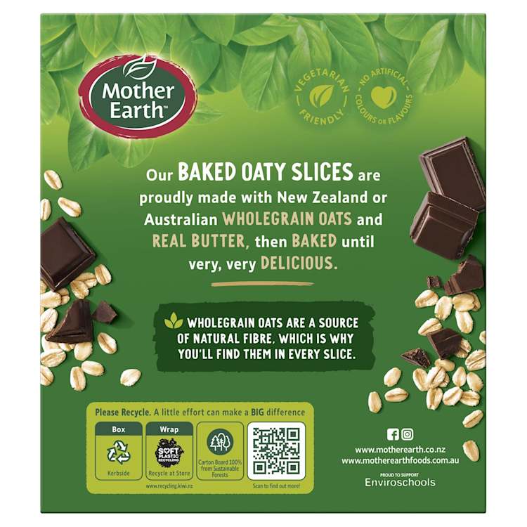 Mother Earth Chocolate Chip Oaty Slice