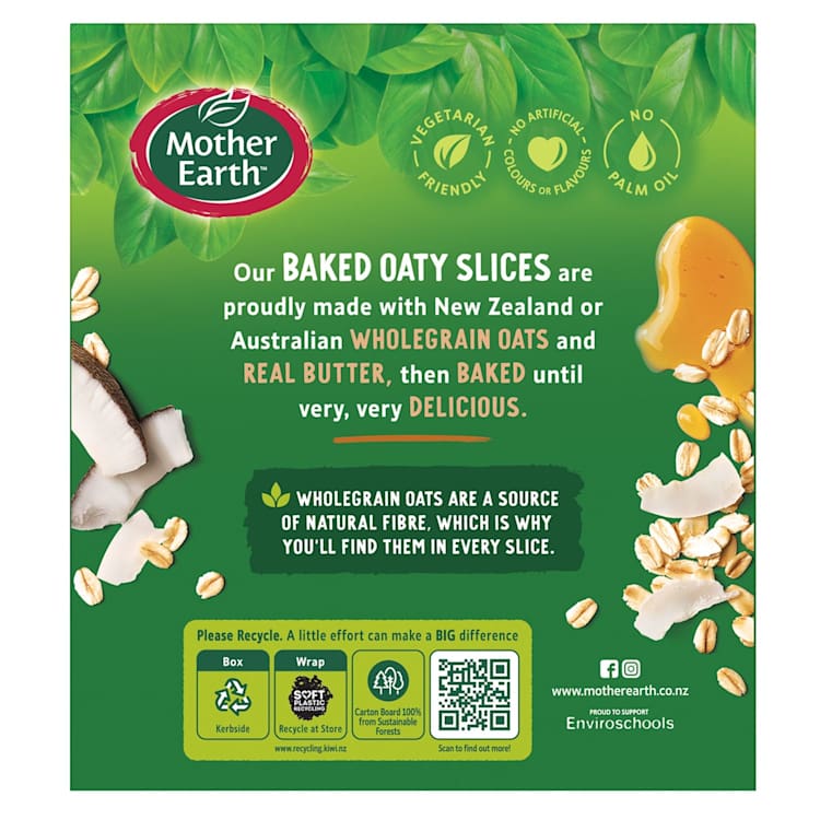 Mother Earth Golden Baked Oaty Slice Golden Oats