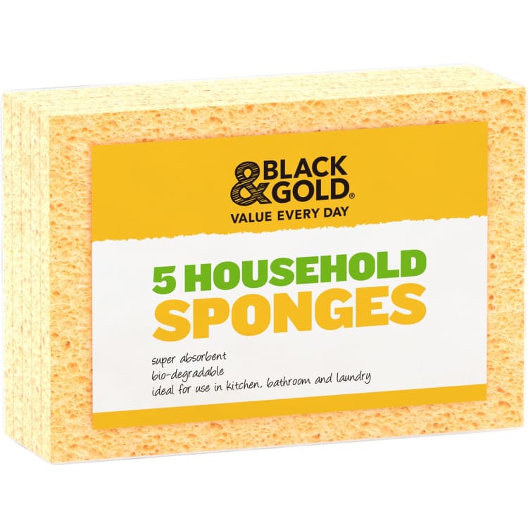 Black & Gold Household Sponge