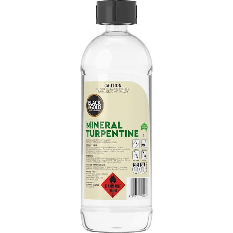 Black & Gold Mineral Turpentine