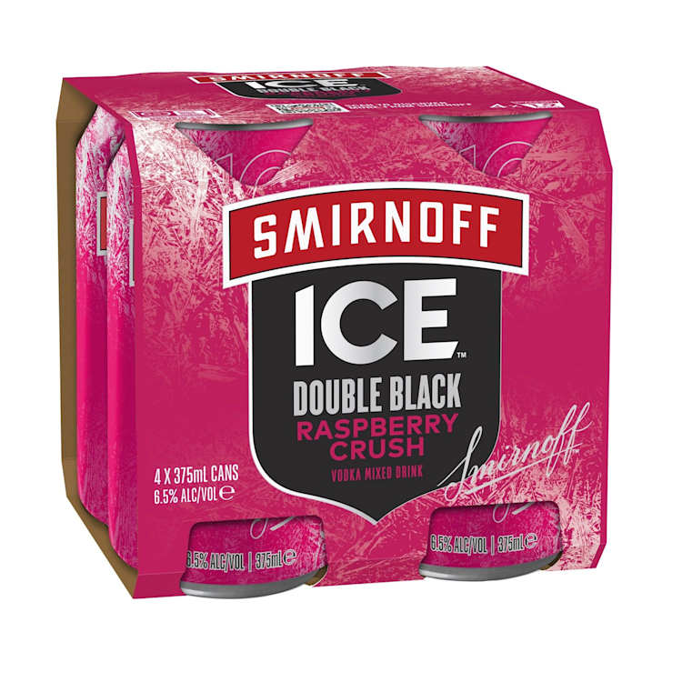 Smirnoff Ice Double Black Raspberry Crush 6.5% Can 375mL 