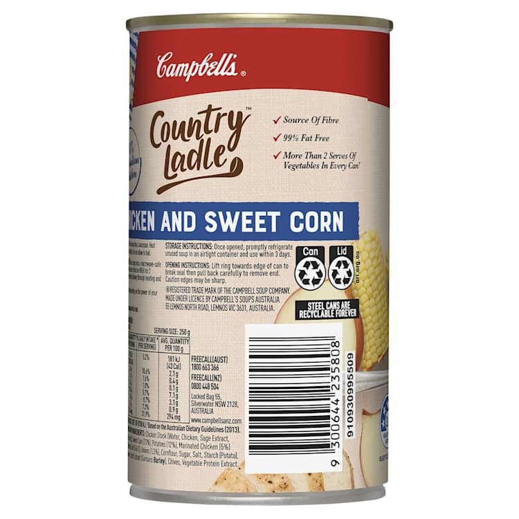 Campbell's Country Ladle Canned Soup Chicken & Sweet Corn