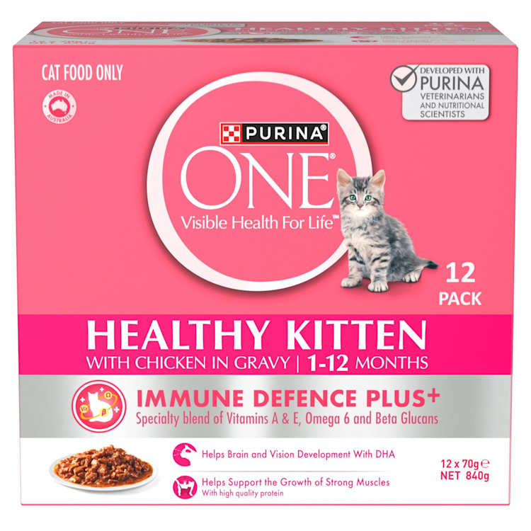 Purina One Kitten Pet Food Chicken Multipack