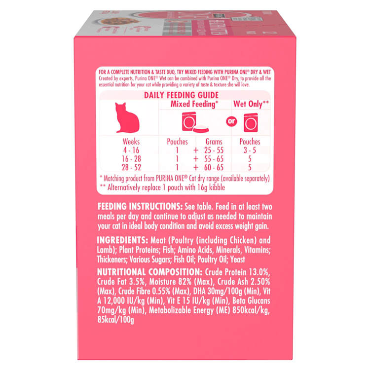 Purina One Kitten Pet Food Chicken Multipack