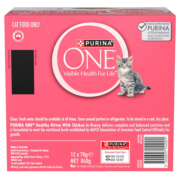 Purina One Kitten Pet Food Chicken Multipack