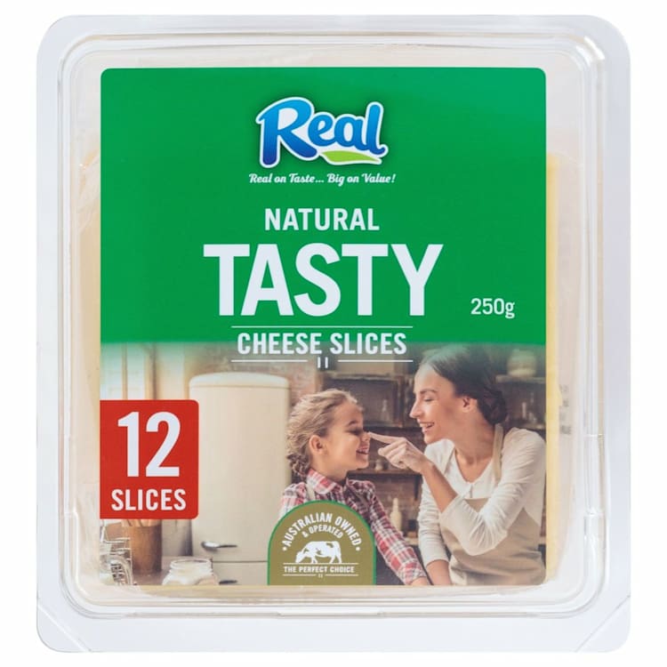 Real Tasty Cheddar Cheese Slices