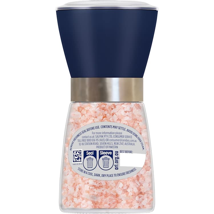 Saxa Pink Salt Refillable Grinder