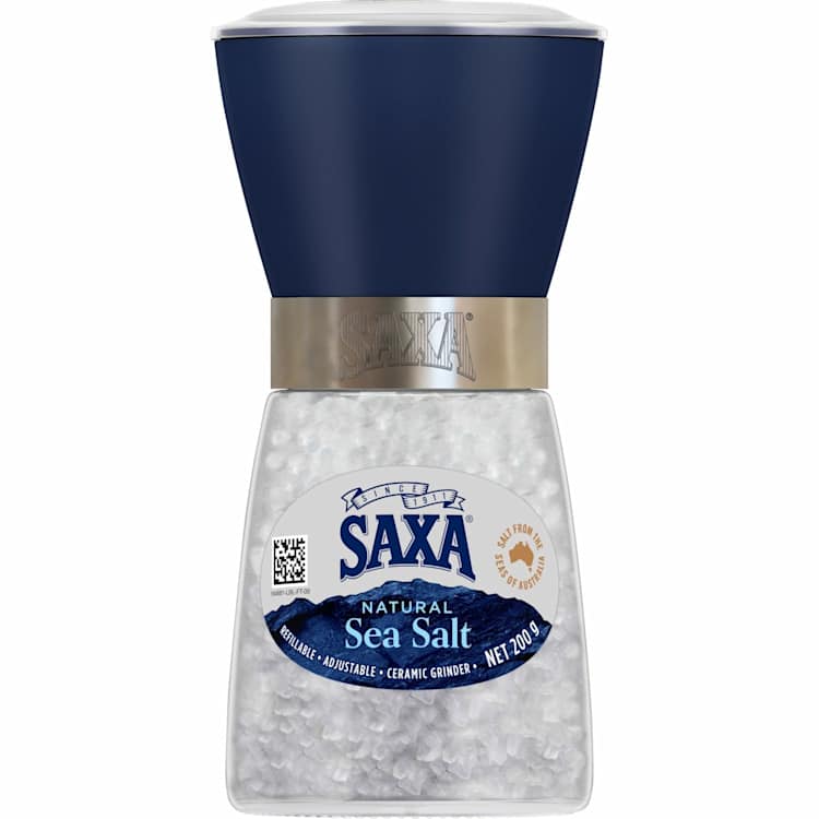 Saxa Natural Sea Salt Refillable Grinder