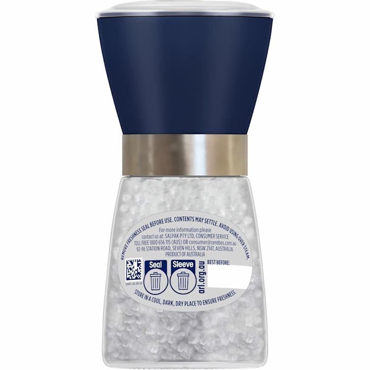 Saxa Natural Sea Salt Refillable Grinder