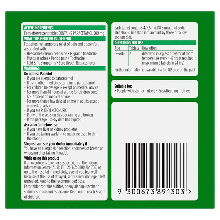 Panadol Rapid Soluble Tablets