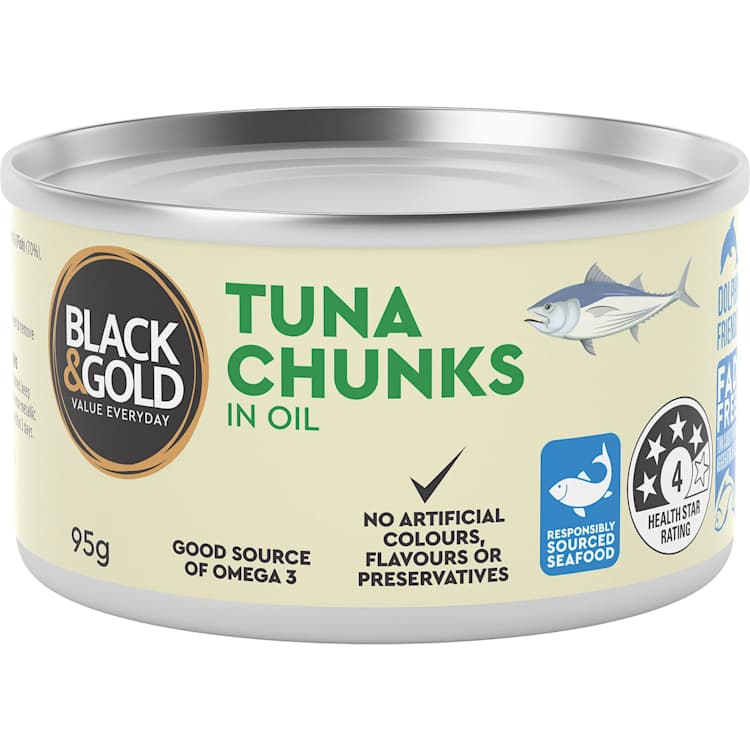Black & Gold Skipjack Tuna In Oil