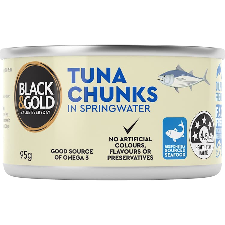 Black & Gold Skipjack Tuna In Springwater