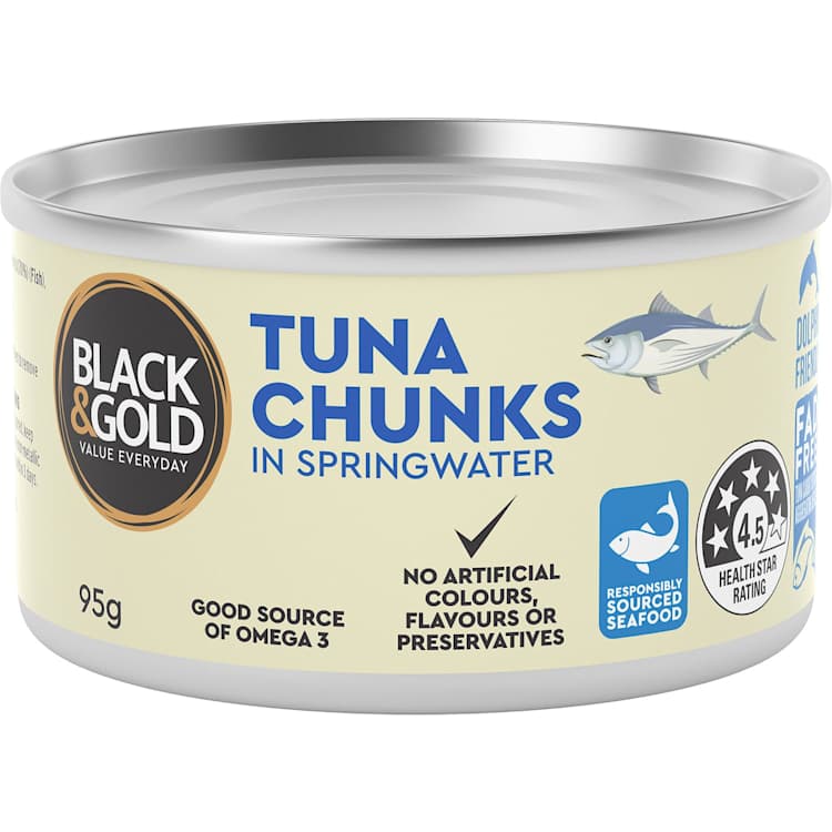 Black & Gold Skipjack Tuna In Springwater
