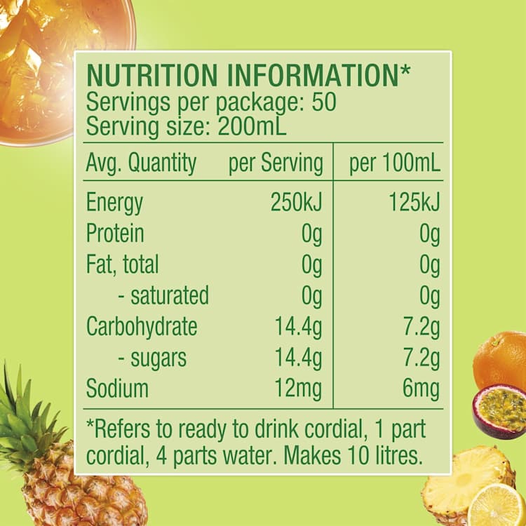 Golden CircleFruit Cup Cordial