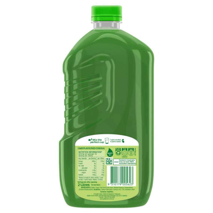 Golden Circle Lime Cordial