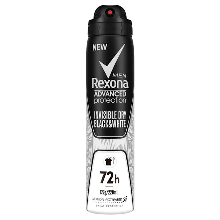 Rexona Men Advanced Protection Invisible Dry Black & White