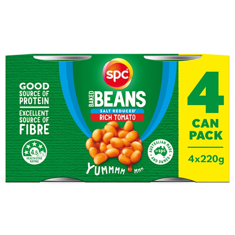 SPC Baked Beans Reduced Salt In Rich Tomato Sauce