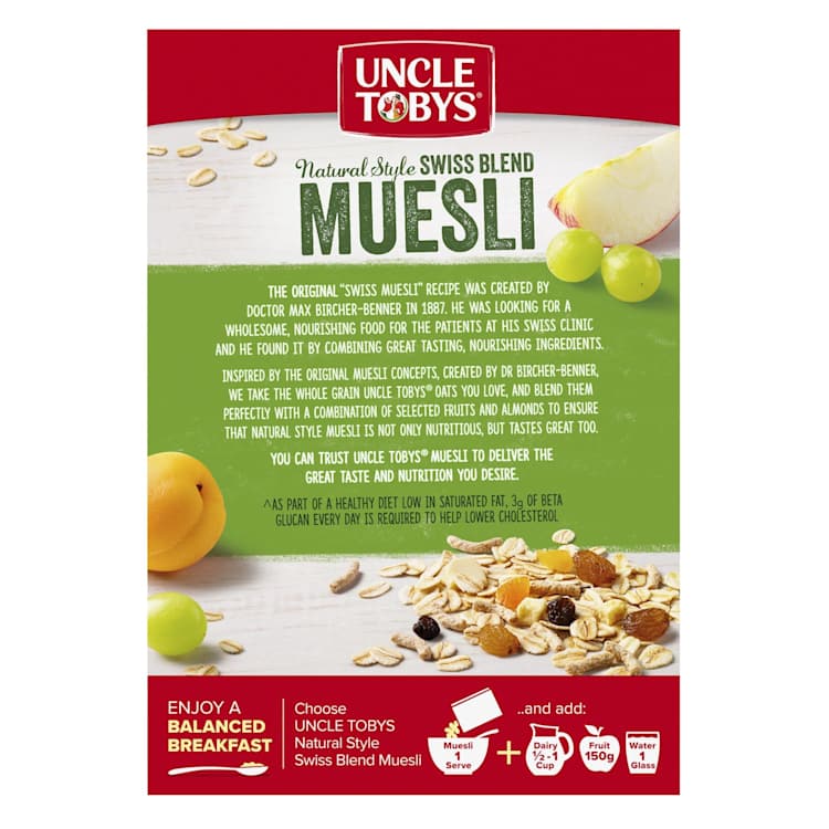 Uncle Tobys Natural Style Swiss Blend Muesli