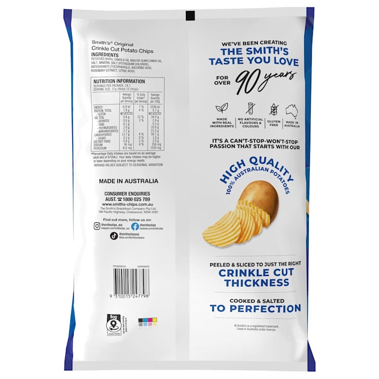 Smith's Crinkle Original Party Size