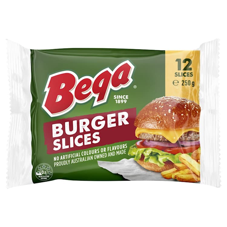 Bega Cheese Burger Slices