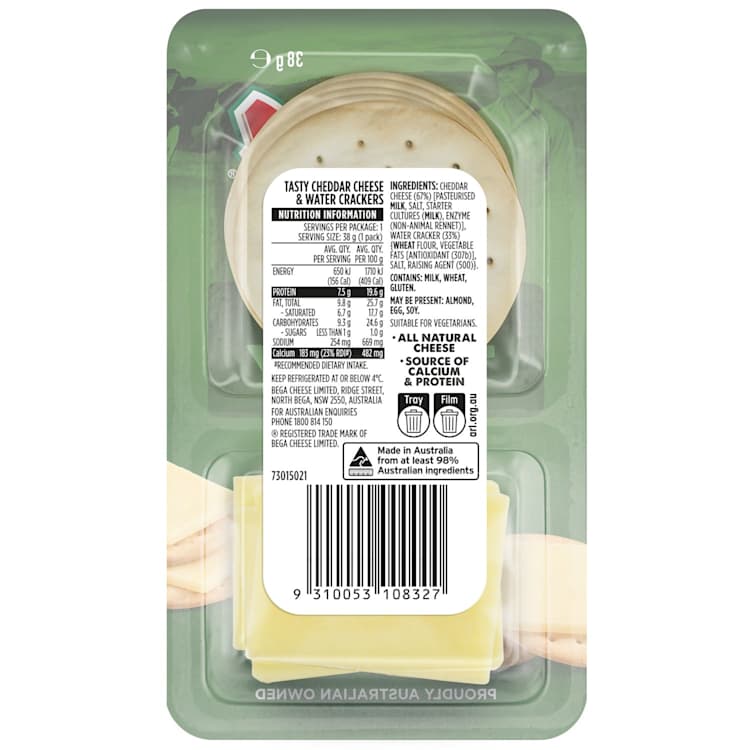 Bega Snacking Tasty Cheese & Crackers
