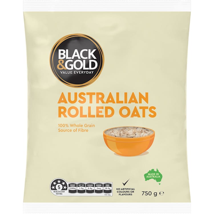 Black & Gold Rolled Oats