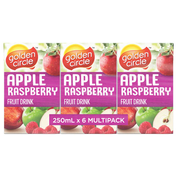 Golden Circle Apple Raspberry Fruit Drink Multipack Poppers