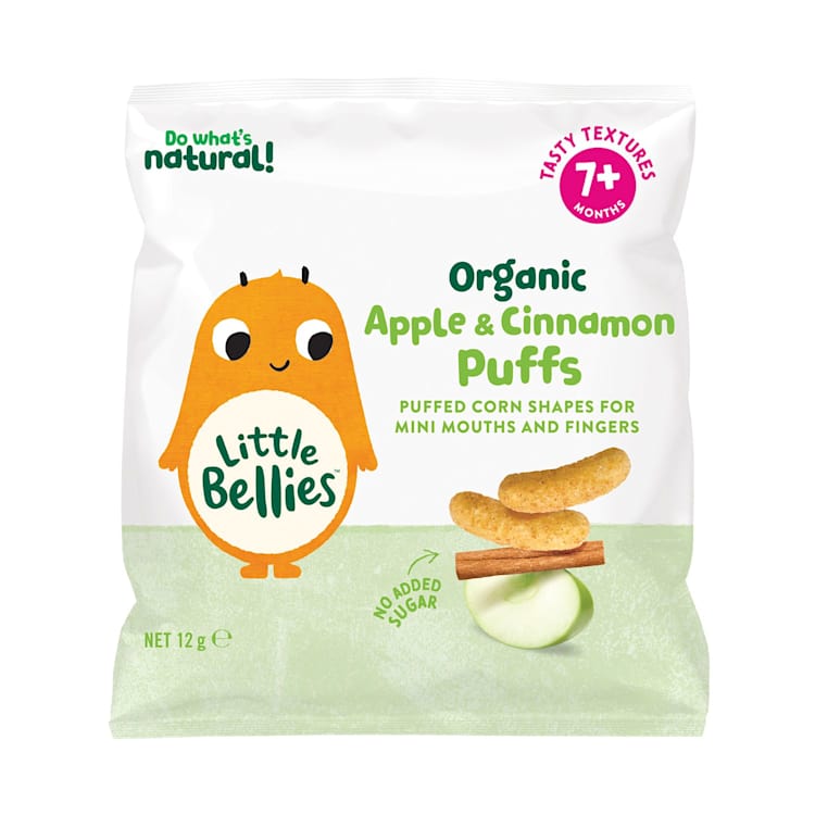 Little Bellies Organic Puffs Apple & Cinnamon
