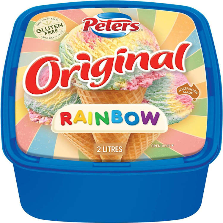 Peters Original Rainbow Ice Cream