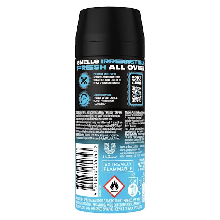 Lynx Deodorant Aerosol Ice Chill