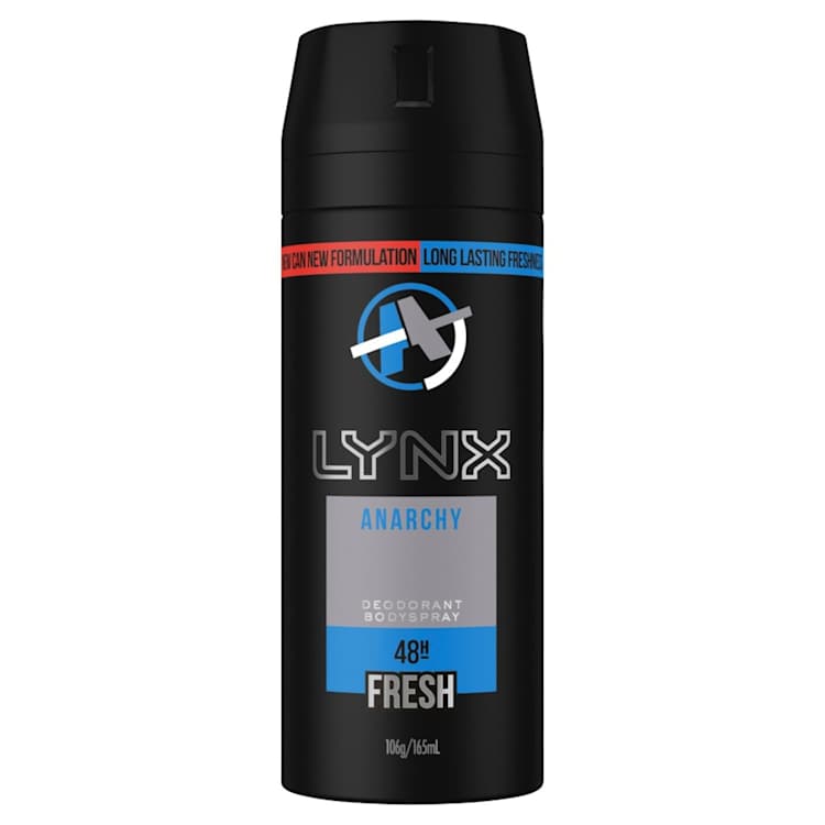 Lynx Deodorant Aerosol Anarchy For Him