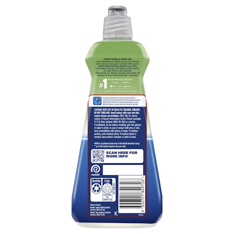 Finish Dishwasher Rinse Aid 0%