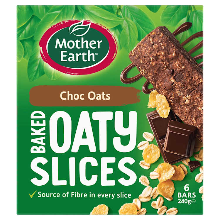 Mother Earth Baked Oaty Slice Chocolate