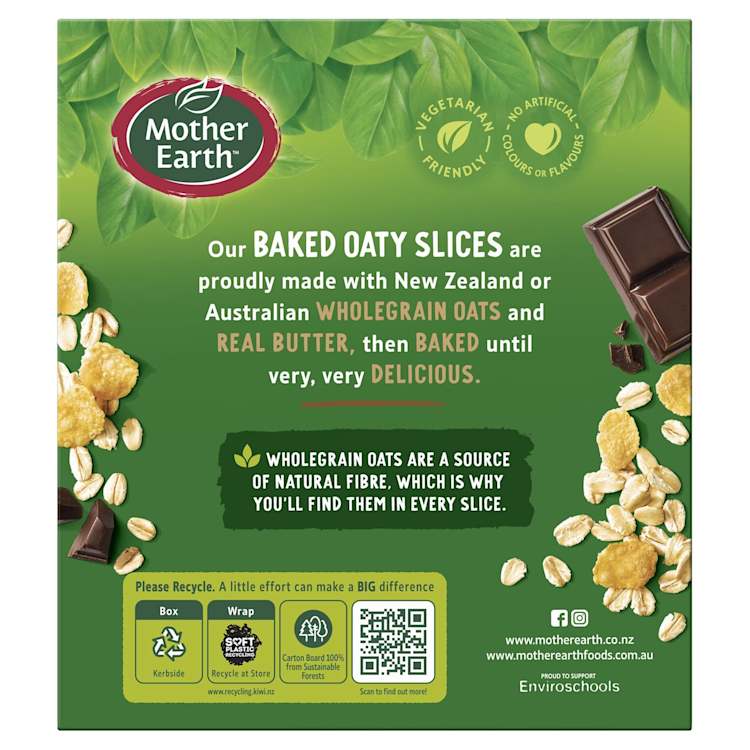 Mother Earth Baked Oaty Slice Chocolate