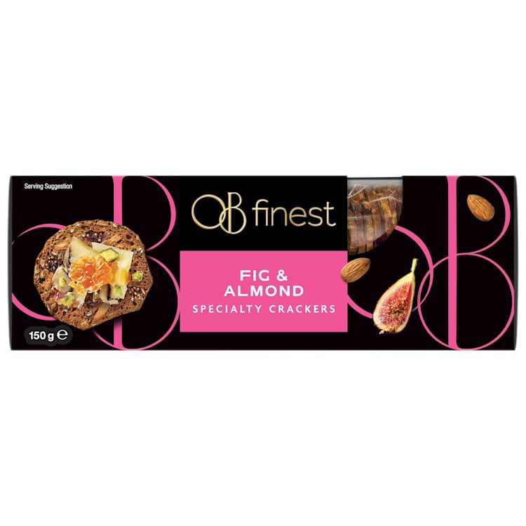 OB Finest Specialty Crackers Fig & Almond