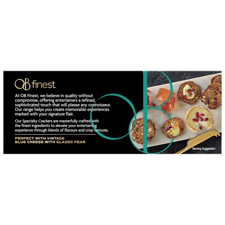 OB Finest Specialty Crackers Gluten Free Fig & Pistachio