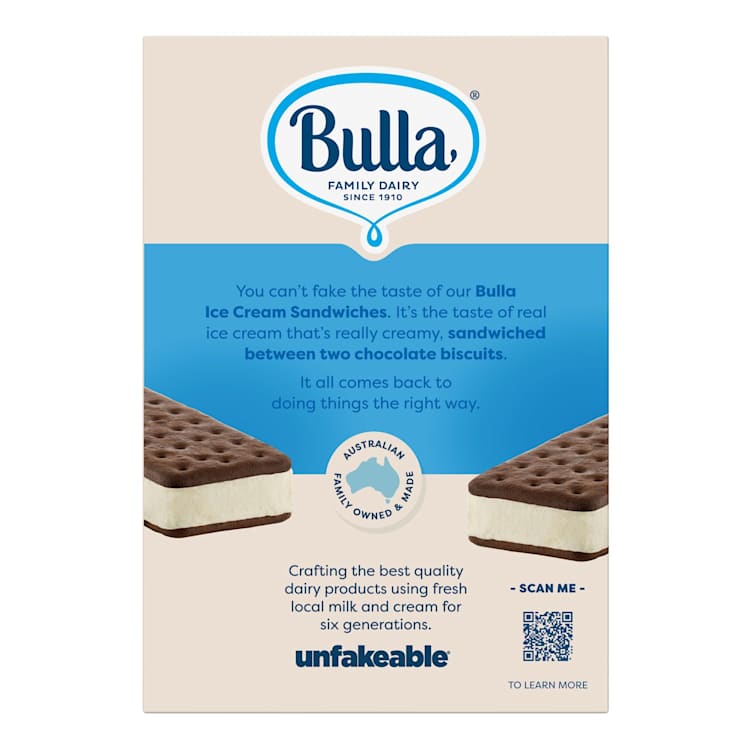 Bulla Creamy Classics Vanilla Sandwich