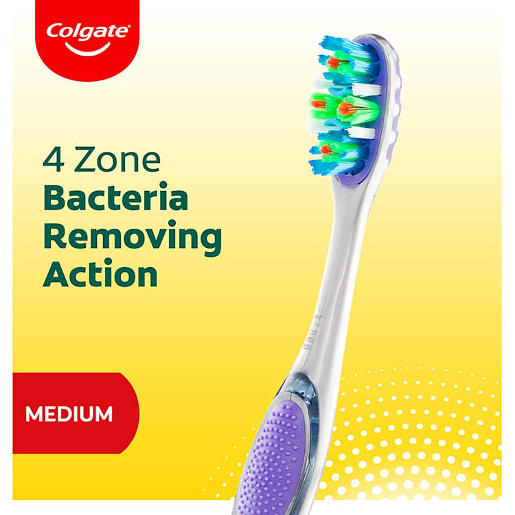 Colgate 360 Degrees Advanced Plaque Removal Toothbrush Medium