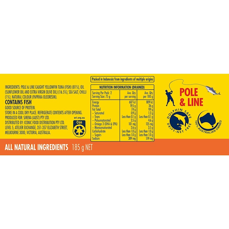 Sirena Tuna with Chilli In Oil