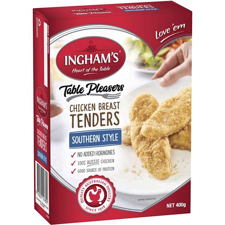 INGHAM'S Frozen Chicken Breast Tenders Southern Style